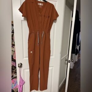 WonderWink Rust Scrub Jumpsuit